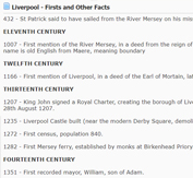 liverpool firsts facts